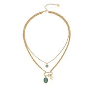 PENCHEAK Collar Piedras Lunares Verticales Con Charm Regalos Accesorio Joyas Para Elegantes Atuendos Collar Mujeres Para Mujeres