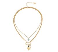 PENCHEAK Collar Piedras Lunares Verticales Con Charm Regalos Accesorio Joyas Para Elegantes Atuendos Collar Mujeres Para Mujeres