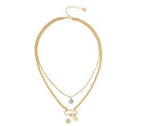 PENCHEAK Collar Piedras Lunares Verticales Con Charm Regalos Accesorio Joyas Para Elegantes Atuendos Collar Mujeres Para Mujeres