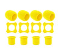PENCHEAK Cubierta de micrófono de esponja suave antideslizante, anillos de diseño universal, protección gruesa para uso frecuente, cubierta de espuma de micrófono resistente