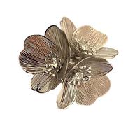 PENCHEAK Declaración De Frontones Anillos Accesorios Para Mujeres Con Exquisitas Cascadas De Cascada Y Radiantes Adornos Flores Anillos Desgaste Diarios