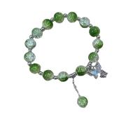 PENCHEAK Elegante abalorio de jade para mujer con chapado en oro, accesorio portátil para regalar a esposa, madre o abuela, joyería elegante para mujer, talla única, como se describe