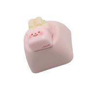 PENCHEAK ESC Keycap - Teclados mecánicos de resina con bonito oso de dibujos animados en tonos suaves con forma de oso encantador