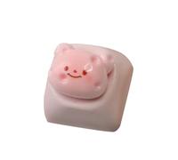 PENCHEAK ESC Keycap - Teclados mecánicos de resina con bonito oso de dibujos animados en tonos suaves con forma de oso encantador