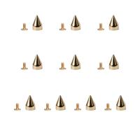 PENCHEAK Juego de 10 clavos de aleación de estilo gótico, adornos de aleación, remaches de aleación, picos cónicos para bolsos, zapatos y otros proyectos de manualidades, accesorios de atuendo para