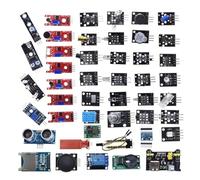 PENCHEAK Kit profesional de 45 módulos de sensorización para desarrollo, incluye MP1584EN ultrasónico para proyectos educativos STEM, programación educativa, sensorías