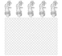 PENCHEAK Malla acrílica reforzada para acuarios con clip seguro para evitar que los peces escapen de acuario