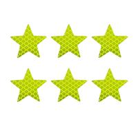 PENCHEAK Paquete 6 Pegatinas Estrellas Reflectantes para Decoración Exterior del Vehículo Que Mejora Seguridad Nocturna Que Ofrece Visibilidad Visibilidad Pegatina para Automóvil