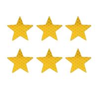 PENCHEAK Paquete 6 Pegatinas Estrellas Reflectantes para Decoración Exterior del Vehículo Que Mejora Seguridad Nocturna Que Ofrece Visibilidad Visibilidad Pegatina para Automóvil