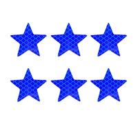PENCHEAK Paquete 6 Pegatinas Estrellas Reflectantes para Decoración Exterior del Vehículo Que Mejora Seguridad Nocturna Que Ofrece Visibilidad Visibilidad Pegatina para Automóvil