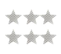 PENCHEAK Paquete 6 Pegatinas Estrellas Reflectantes para Decoración Exterior del Vehículo Que Mejora Seguridad Nocturna Que Ofrece Visibilidad Visibilidad Pegatina para Automóvil