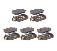 PENCHEAK Paquete de 10 soportes de batería de 3 V para pila de botón CR2016, caja de almacenamiento, accesorios electrónicos para batería de botón