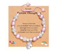 PENCHEAK Pulsera Mágica Joya De Cumpleaños Pulsera Joyería De Muñeca para Niñas con Cuentas para Cumpleaños Rainbow Cz