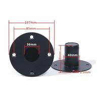 PENCHEAK Soporte Altavoces Hierro Base Hierro Asientos Sonido Inferior para Aplicaciones Sonido Escenario Profesional Metal Stand Altavoces