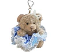 PENCHEAK Sweet Keychain Plush Bear Keychain Telebre De Llavero Llave De Llave Bacera Bolsas Mochila Para Mujeres Niñas Niñas Lovely