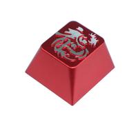 PENCHEAK Tecla artesanal de metal para teclado mecánico, tapas decorativas de aluminio, teclado mecánico de repuesto