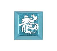 PENCHEAK Tecla artesanal de metal para teclado mecánico, tapas decorativas de aluminio, teclado mecánico de repuesto