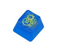 PENCHEAK Teclado mecánico de resina OEM para tapas para interruptores, doble capa para tapa, teclas de teclado mecánico G azul retroiluminado, retroiluminación transparente