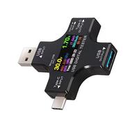 PENCHEAK Tipo C Tester USB con Mejoras Estabilidad Pantalla LCD Voltajes USB C Tester Corriente Fácil Transportar para Lecturas Precisas Tipo Multímetro