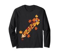 Pencil Autumn Fall Leaves Cozy Vibes Manga Larga