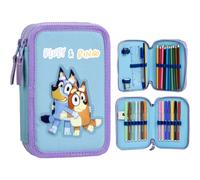 Pencil Case Bluey Light Blue 12,5 X 19,5 X 4,5 Cm NUEVO