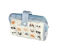 Pencil Case, Cute Stationery Organizer, Zipper Closure Ruler Pouch, Multi-Section Storage, Journaling Tools for Note-Taking and Commuting Use, Compact Size, Painting, Marking, 8,66x4,72x3,94 pulgadas