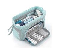 Pencil Case Large Capacity Pencil Pouch Handheld Pen Bag Cosmetic Portable Gift for Office School Teen Girl Boy Men Women Adult (blue)