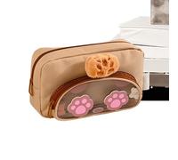 Pencil Case Organizer - de Animal de 8,66 Pulgadas | Zipper Storage Bag Oxford Cloth Plush Material Cute Design | School Office Travel Cosmetic Storage for Students Kids Adults