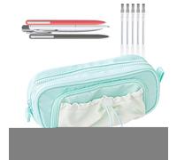 Pencil Case, Pen Pouch, Large Capacity School Storage Bag 8.27x3.35x2.2 Inches for Stationery Supplies, Classroom Art Organizer Teens Kids Girls, Kindergarten College Office Travel and Craft Use