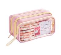 Pencil Case | Pencil Case With Handle For School - High Capacity Stationery Holder Organizer, Luggage & Travel Gearfor Girls Boys Students Children Adults Men Women College Kids, Rosa, Fare
