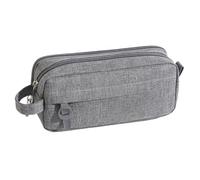 Pencil Case - Pencil Pouch | Stationery Organizer | Makeup Bag for Teens and Adults College Students School Adults & Office Supplies Aesthetic School Supplies With Easy Grip Handle Storage Bag, Gris