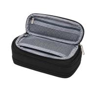 Pencil Case Pouch Multi Compartment Stationery Organizer, Black, Consulte
