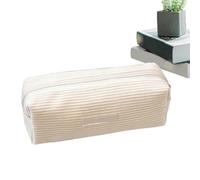 Pencil Case - Stationery Case | Pen Case | Organizer Case | Corduroy Pencil Case With Compartments Pencil Pouch Large Capacity Stationery Pen Storage Pouch Zipper Pencil Organizer Box For School