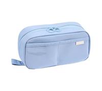 Pencil Case, Stationery Organizer, Waterproof Bag, Zipper Pouch, Pen Storage, Multiple Pockets, Polyester Material, Large Capacity, School Supplies, Travel Friendly, Office Use, turquesa, Fare