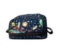 Pencil Case - Zipper 6 Compartment, Cartoon Large Capacity Organizer | Stationery Holder Bags Pen Case for Teen Student Teacher Classroom Office Home Work Study