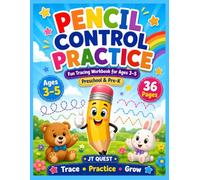 Pencil Control Practice: Fun Tracing Workbook for ages 3-5