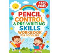 Pencil Control & Pre-Writing Skills Workbooks for Toddlers: Fun Activities to Teach Pencil Control and Pre-Writing Skills,Practice for Toddlers with Pen Control, Line Tracing, Letters, and More