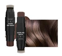 Pencil de color de cabello temporal: el pasador de cubierta base con extremos dobles para tambaleo rápido | Cubierta de enfoque de larga duración para mujeres | Cubre el cabello gris