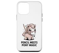 Pencil Meets Pony Magic Cute Kawaii Pony Carcasa para iPhone 12 Mini