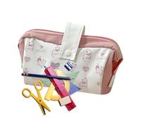 Pencil Pouch, Large Capacity Stationery Organizer, 8.66x4.72x3.94 pulgadas, Built-In Handle Design, Durable Portable Holder, Multi-Functional Zipper Case for College Students, Travel, Daily Commute