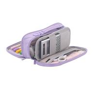 Pencil Pouch, Multilayer Makeup Bag, Polyester Stationery Bag, Handheld Pencil Case, Pocket Pencil Case, Large Capacity Pouch, Multifunctional Pen Organizer, Ballpoint Pen Case, Zippered Stationery