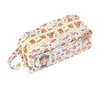 Pencil Pouch, Stationery Storage Bag, Capybara Pencil Case, Multi-Layer Pencil Bag Organizer, Large Capacity Pen Pouch, 8.66x4.72x2.76 Inches Pouch Pen Case with Wide Opening Mouth for School