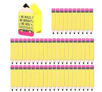 Pencil Shaped Name Sticks - 50-Tag Wooden Storage Cup Set