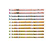 Pencils for Kids - 10 piezas anti rotura con borradores para evaluación | Dibujos animados HB Pencils Teacher Supplies with Resilient Build Sl or Boys Girls Student Home Classroom Utility