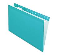 Pendaflex Carpetas colgantes de archivos, tamaño legal, Aqua (PFX415315AQU)