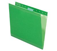 Pendaflex Carpetas colgantes reforzadas, tamaño carta, verde brillante, corte 1/5, 25/BX (4152 1/5 BGR)