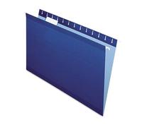 Pendaflex Carpetas colgantes reforzadas, tamaño legal, azul marino, corte 1/5, 25/BX (04153 1/5 NAV)