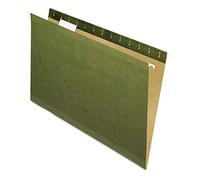 Pendaflex Carpetas colgantes reforzadas, tamaño legal, verde estándar, corte 1/5, 25/BX (4153 1/5)