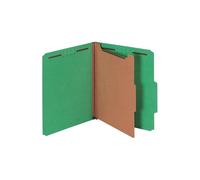 Pendaflex® Carpetas de clasificación, 1 divisor, sujetadores de 2 pulgadas, carta, verde oscuro, 10/caja (23733P)