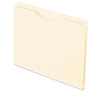 Pendaflex Chaquetas de archivo reforzadas, tamaño carta, Manila, expansión de 1 pulgada, pestañas reforzadas de corte recto con corte de pulgar, 50 por caja (22100EE)